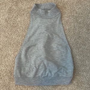 Urban Outfitters gray jersey tie back halter top